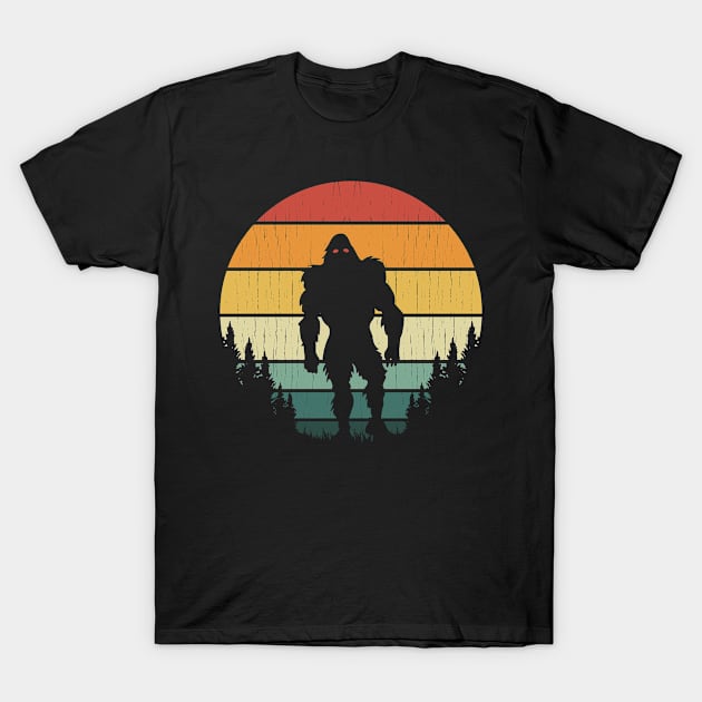 Bigfoot Retro Vintage T-Shirt by Tesszero